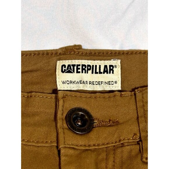 Caterpillar Workwear Pants Slim Fit Brown Everyday Comfort, Size 32x32, NWT - Picture 3 of 6